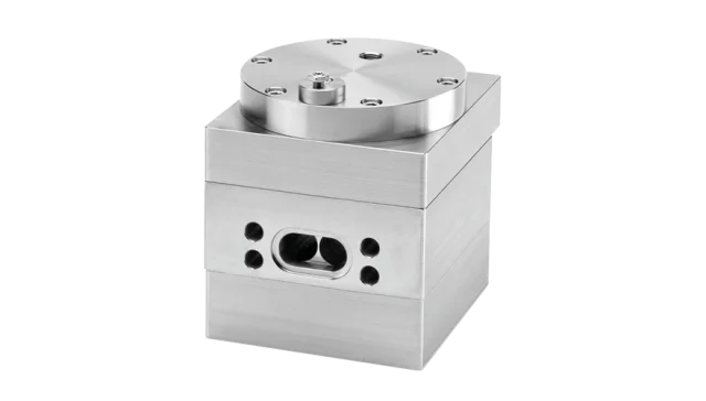 IMI STI AV volume booster in stainless-steel construction
