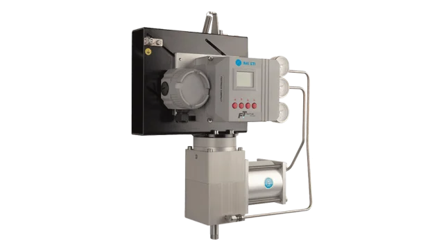 IMI STI SC/BQ metering-pump actuator installed configuration
